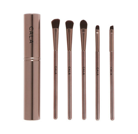 CALA EYE NEED IT MAKEUP BRUSHES SET : ROSE GOLD (5PCS)