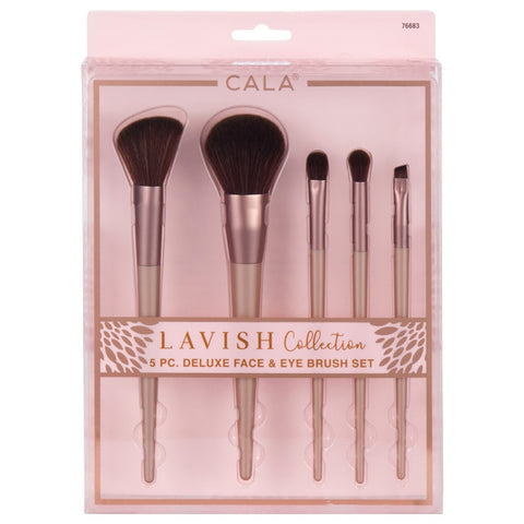 CALA LAVISH COLLECTION FACE & EYE BRUSH SET 5PCS