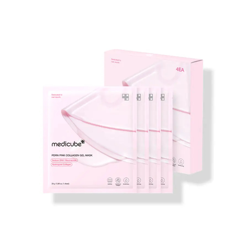 Medicube PDRN Pink Collagen Jelly Gel 4 Masks Box