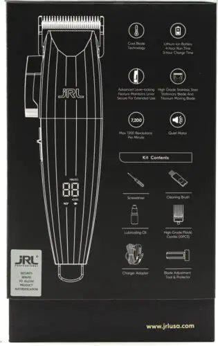 JRL PROFESSIONAL 2020C CORDLESS HAIR CLIPPER SILVER