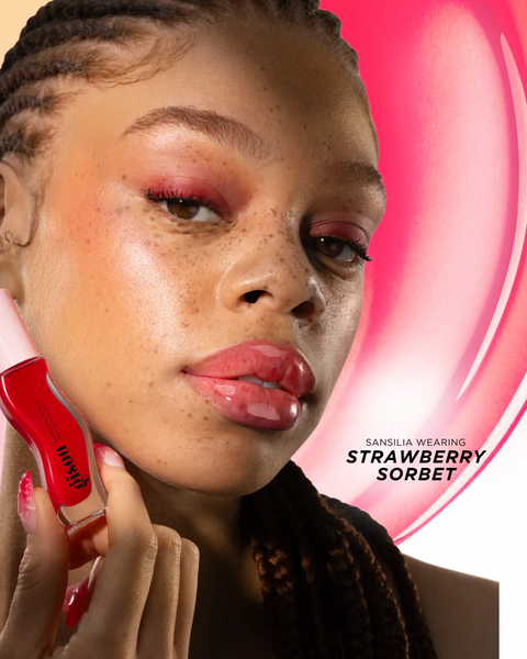 Gisou Honey Infused Lip Oil Tinted - Strawberry Sorbet