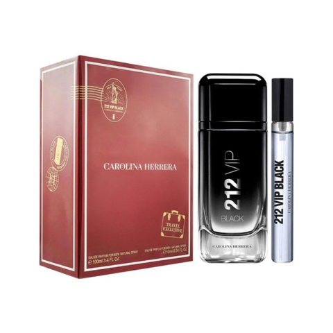 Carolina Herrera 212 Vip Black Coffret Eau De Parfum 100ml + Eau De Parfum 10ml