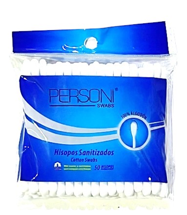 PERSONI COTTON SWAB 50 pcs