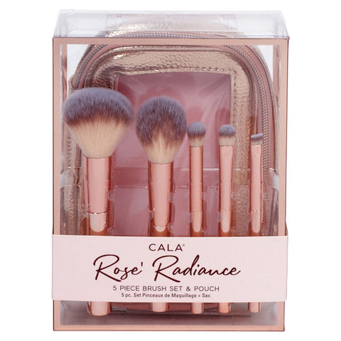 CALA ROSE RADIANCE 5-PIECE BRUSH SET & POUCH