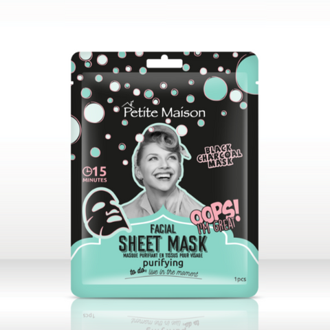 Petite Maison Facial Sheet Mask 25Ml Purifying - Black Charcoal