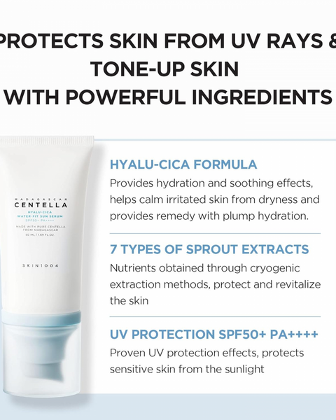 SKIN1004 Hyalu-Cica Water-Fit Sun Serum SPF50+