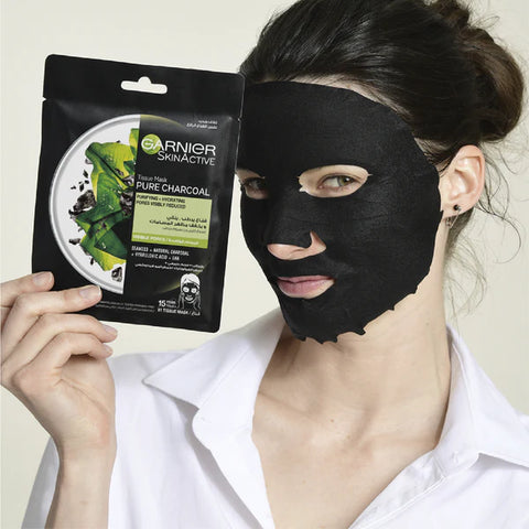 GARNIER PURE CHARCOAL BLACK SHEET MASK