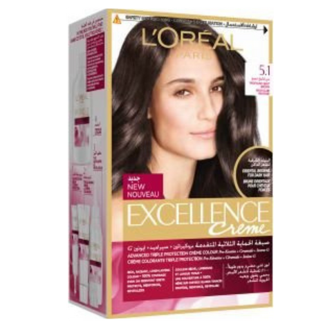 L'Oreal Excellence Creme Hair 5.1 Chatin Clair