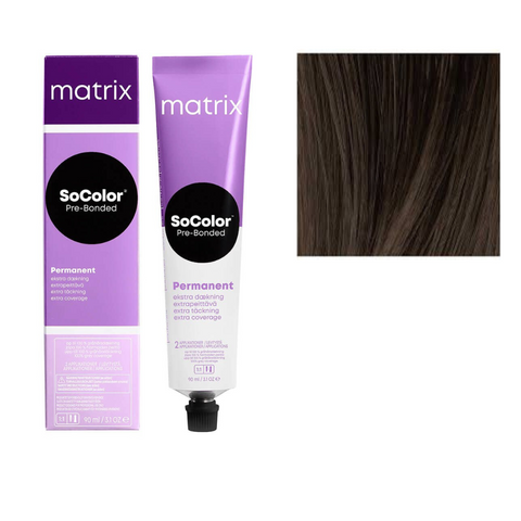 Matrix Socolor Permanent 504N Extra Coverge Meduim Brown Natural