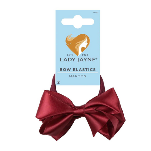 Lady Jayne 17103 Bow Elastics Maroon *2