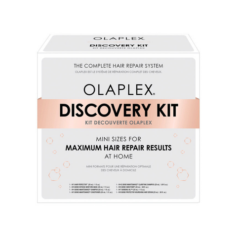 مجموعة Olaplex Discovery Kit بأحجام صغيرة للحصول على أفضل النتائج لإصلاح الشعر 