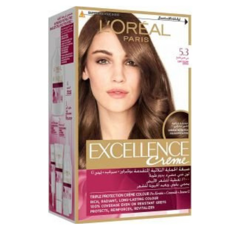 L'Oreal Excellence Creme Hair 5.3 Golden Light Brown