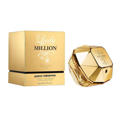 Paco rabanne lady million absolutely gold for women eau de parfum 80 mL