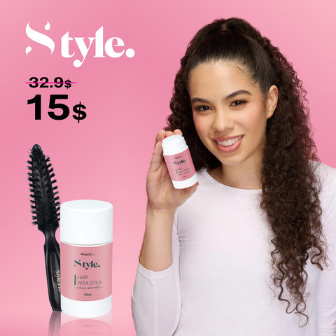 Style Hair Wax Stick 75g x Style Pro Brush Bundle