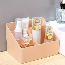 WHITE 4 GRIDS MAKEUP BOX