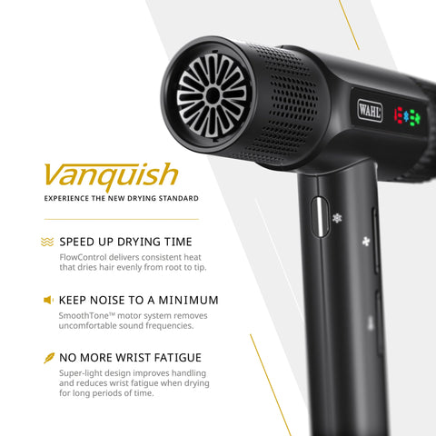 WAHL Vanquish Lightweight Hair Dryer LED Display