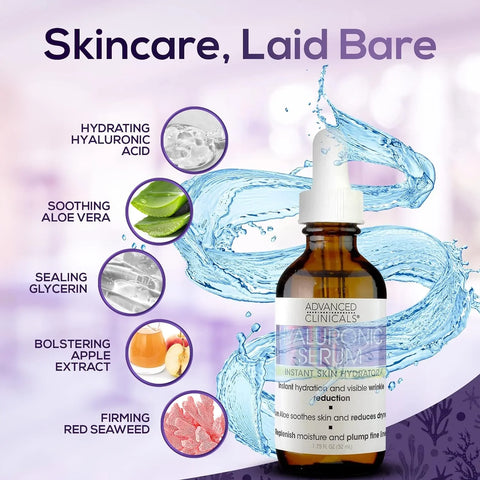 Advanced Clinicals Hyaluronic Acid Hydrating Face Serum 52ml, image 3