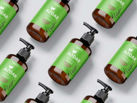 Akhdar Rosemary Mint Scalp and Hair Shampoo 500ml, image 3