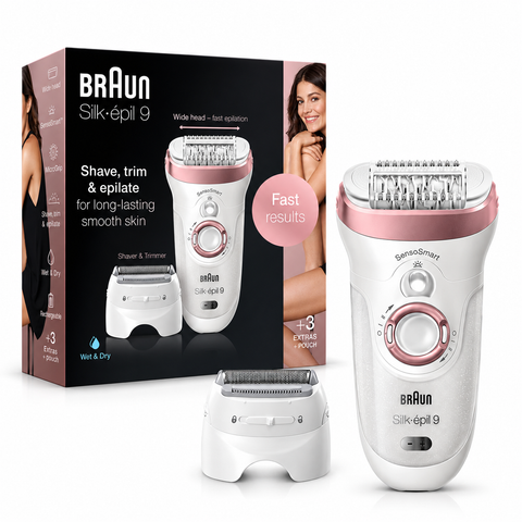 Braun Silk Epil 9 For Long Lasting Smooth Skin