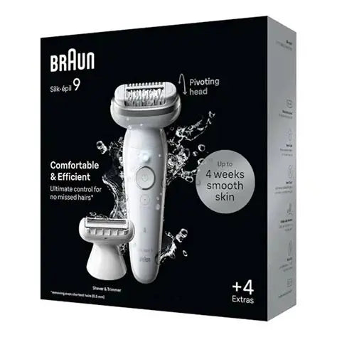 Braun Silk Epil 9 Wet and Dry Epilator SES9 041 Silver