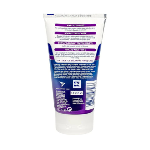 Clearasil Multi Action 5 in 1 Cleansing Wash 150ml, image 2