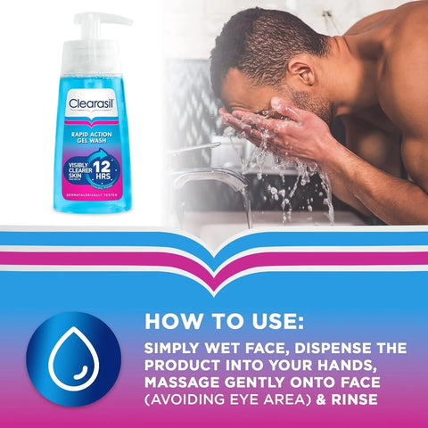Clearasil Rapid Action Gel Wash 150ml, image 5
