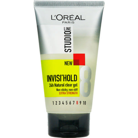 L'OREAL STUDIO LINE INVISI HOLD 24H NATURAL CLEAR GEL EXTRA STRENGTH 150ML