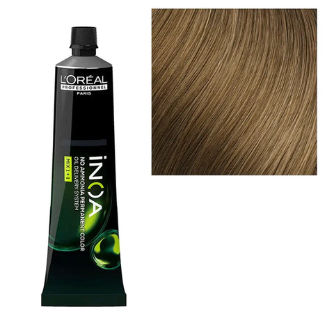 Inoa 8.0 Deep Natural Light Blonde Ammonia Free Hair Color 60g