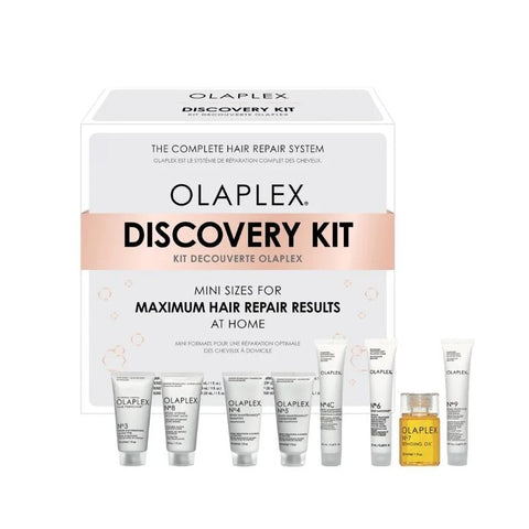 مجموعة Olaplex Discovery Kit بأحجام صغيرة للحصول على أفضل النتائج لإصلاح الشعر 