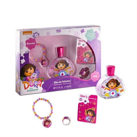 Disney Dora Eau de Toilette 100ml Set with Bracelet, Ring and Earrings