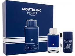 Mont blanc  men's explorer ultra blue gift set fragrances