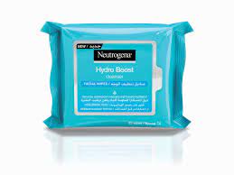 NEUTROGENA HYDRO BOOST FACIAL WIPES CLEANSER 25 WIPES