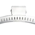 Dr Schmidt Metal Wave Clamp Hair Clips Silver 6 Pieces