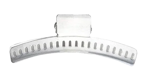 Dr Schmidt Metal Wave Clamp Hair Clips Silver 6 Pieces