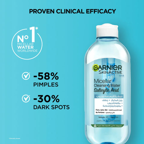 Garnier Anti Acne Micellar Cleansing Water 400ml, image 2
