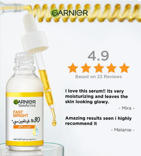 Garnier Fast Bright Vitamin C Booster Serum 30ml, image 8