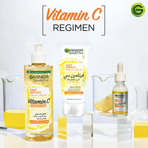 Garnier Fast Bright Vitamin C Gel Wash 400ml, image 5