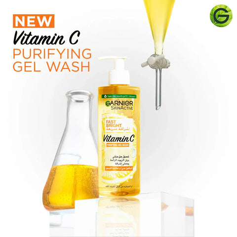 Garnier Fast Bright Vitamin C Gel Wash 400ml, image 6