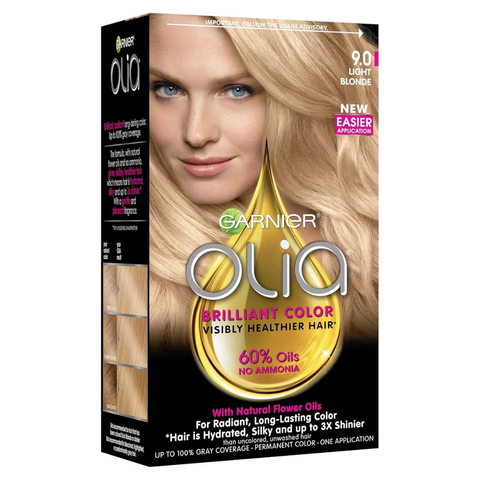 Garnier Olia 9.0 Light Blonde Permanent Hair Color