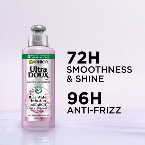 Garnier Ultra Doux Rice Water Leave In Cream 200ml, image 3