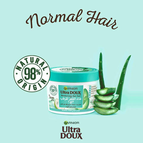 Garnier Ultra Doux Hair Food Aloe Vera & Coconut 390 ML (Normal Hair)