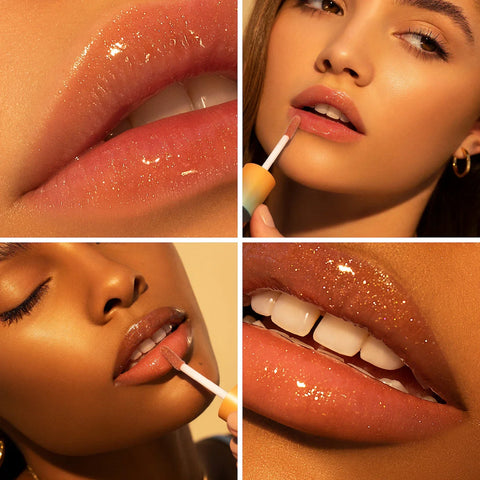 Gisou Honey Infused Lip Oil Golden Shimmer Glow 8ml, image 2
