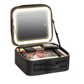 Green Lion Makeup Organizer with 4K Mirror and LED Lights