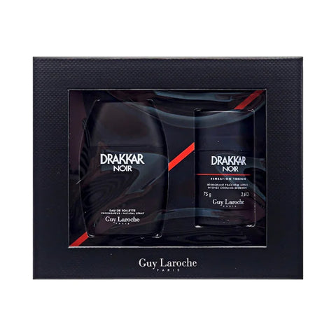 Guy Laroche Drakkar Noir Eau de Toilette 100ml and Deodorant 75ml Set