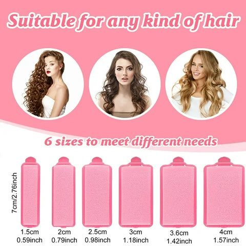 Hair Locks Curling Hair Sponge Rollers 6 Pieces, image 4