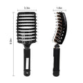 Hairiva Black Hair Brush With Fiber, image 5