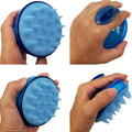 Hairiva Scalp Massager Silicone Brush, Blue, image 3