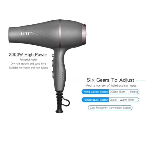 HTC EF 2028 Professional Hair Dryer 2300W, image 2