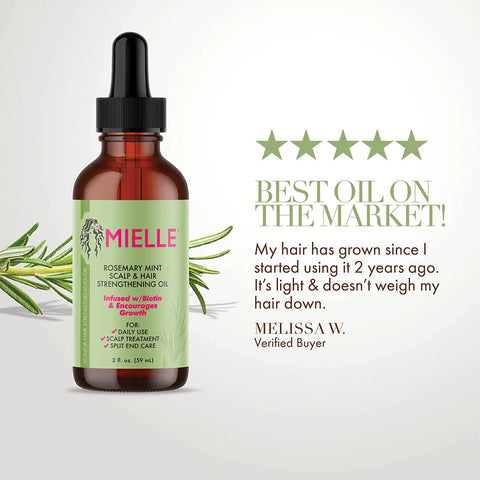 Mielle Rosemary Mint Light Scalp & Hair Strengthening Oil