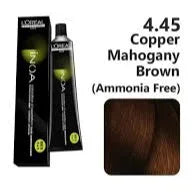 Inoa 4.45 Ammonia Free Hair Color, Copper Mahogany Brown 60g